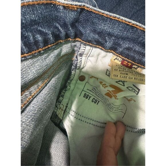 7 for all Mankind Boy cut button fly jeans 27 - Picture 2 of 8
